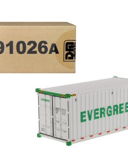 20" Refrigerated Sea Container EverGreen White Transport Series 1/50 Model by Diecast Masters 91026A