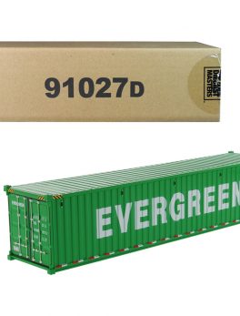 40" Dry Goods Sea Container EverGreen Green Transport Series 1/50 Model by Diecast Masters 91027D