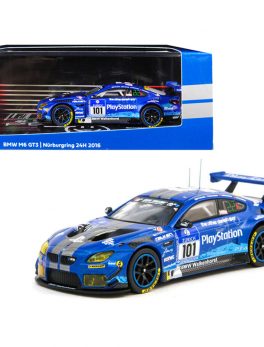 BMW M6 GT3 #101 M. Henkola / G. Richardson / M. Sandritter / K. Yamauchi Nurburgring 24H (2016) 1/64 Diecast Model Car by Tarmac Works T64-020-16NUR101