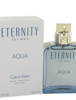 Eternity Aqua By Calvin Klein Eau De Toilette Spray 6.7 Oz For Men