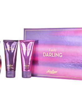 Lucky Darling Eau De Parfum Spray 3.4 Oz and Body Lotion 3.4 Oz and Shower Gel 3.4 Oz For Women