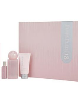 Perry Ellis 18 Eau De Parfum Spray 3.4 Oz and Body Mist 4 Oz and Hand Cream 2 Oz and Eau De Parfum Spray .25 Oz Mini For Women