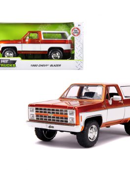 1980 Chevrolet Blazer K5 Copper and White Just Trucks 1/24 Diecast Model Car by Jada 31591-MJ