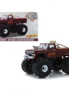 1979 Ford F-250 Ranger Monster Truck with 66-Inch Tires Goliath Kings of Crunch 1/18 Diecast Model Car by Greenlight 13540