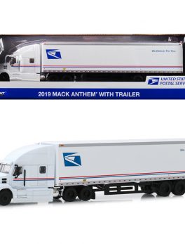2019 Mack Anthem 18 Wheeler Tractor-Trailer USPS (United States Postal Service) We Deliver For You 1/64 Diecast Model by Greenlight 30090
