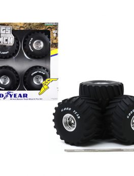 66-Inch Monster Truck Goodyear Wheels and Tires 6 piece Set Kings of Crunch 1/18 by Greenlight 13547