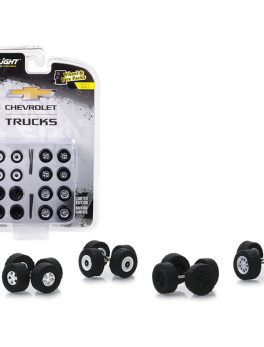 Chevrolet Trucks Wheels and Tires Multipack Set of 24 pieces Wheel and Tire Packs Series 2 1/64 by Greenlight 16030A