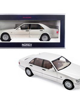 1997 Mercedes Benz S320 Metallic White 1/18 Diecast Model Car by Norev 183720