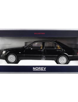 1997 Mercedes Benz S320 Metallic Black 1/18 Diecast Model Car by Norev 183721