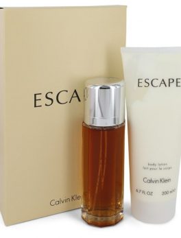 Escape By Calvin Klein Gift Set -- 3.4 Oz Eau De Parfum Spray + 6.7 Oz Body Lotion For Women