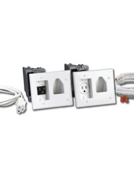 DataComm Electronics 50-3323-WH-KIT Recessed Pro-Power Kit