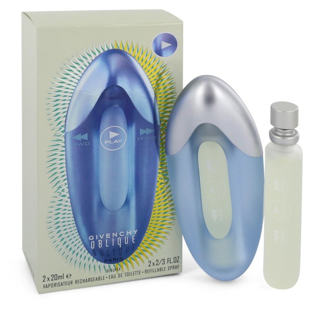 Oblique Play By Givenchy Two Eau De Toilette Spray Refills 2/3 Oz For Women