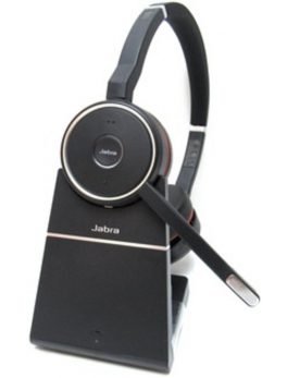 Jabra EVOLVE 75 with Charging Stand MS Stereo - Stereo - Wireless - Bluetooth - 100 ft - 20 Hz - 20 kHz - Over-the-head - Binaural - Circumaural - Noise Canceling