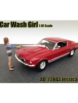 Car Wash Girl Jessica Figurine for 1/18 Scale Models by American Diorama 23843