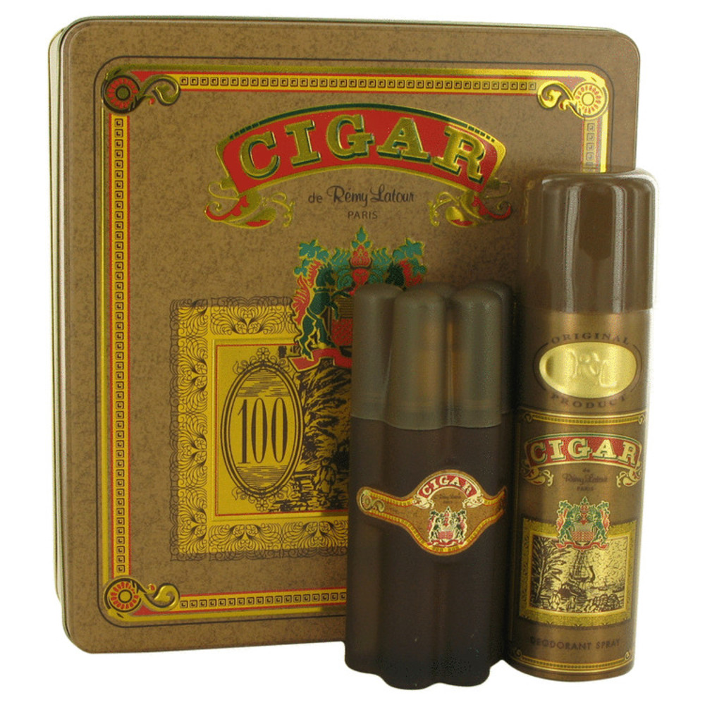 Cigar By Remy Latour Gift Set -- 3.3 Oz Eau De Toilette Spray + 6.6 Oz Deodorant For Men