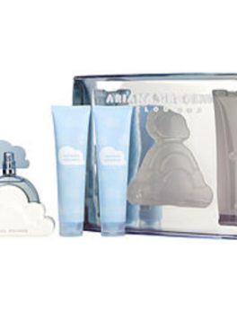 Cloud Ariana Grande Eau De Parfum Spray 3.4 Oz and Body Souffle 3.4 Oz and Shower Gel 3.4 Oz For Women