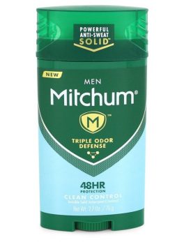 Mitchum Triple Odor Defense Clean Control By Mitchum Clean Control Antiperspirant and Deodorant Stick 2.7 Oz For Men