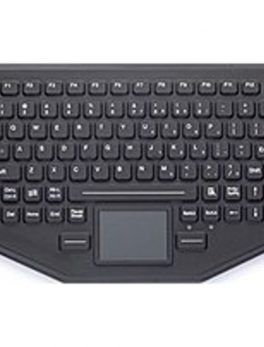 IKEY SL-86-911-TP-FL-USB Rugged Backlit Keyboard - Wired - USB - Touchpad - Black