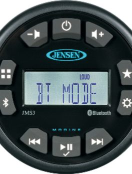 JENSEN 3" JMS3RTL Bluetooth AM/FM/WB/USB Waterproof Stereo - Black