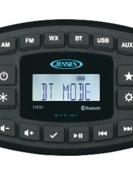 JENSEN 4" JMS4RTL Waterproof Bluetooth AM/FM/WB/USB Stereo - Black