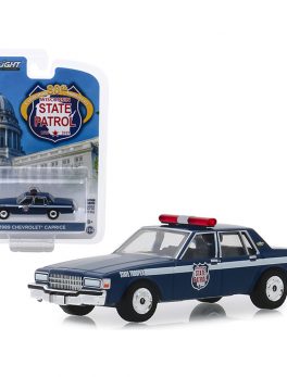 1989 Chevrolet Caprice Police Car Dark Blue Wisconsin State Patrol 80th Anniversary (1939-2019) Anniversary Collection Series 9 1/64 Diecast Model Car by Greenlight 28000D