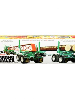 Skill 3 Model Kit Peerless Logging Trailer Roadrunner with Structural Beam Load Option 1/25 Scale Model by AMT AMT1103
