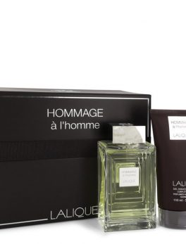 Lalique Hommage A L'homme By Lalique Gift Set -- 3.3 Oz Eau De Toilette Spray + 5.7 Oz Shower Gel For Men