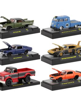 Auto Shows 6 piece Set, Release 56 IN DISPLAY CASES 1/64 Diecast Model Cars by M2 Machines 32500-56