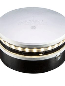 Lopolight 360 and deg; White Anchor Light - 2nm f/Vessels up to 164 and #39;(50M) - Round Housing - Horizontal Mounting w/15M Cable