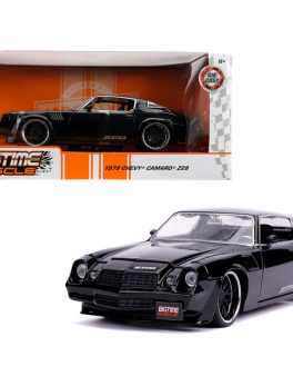 1979 Chevrolet Camaro Z28 Glossy Black Bigtime Muscle 1/24 Diecast Model Car by Jada 31584