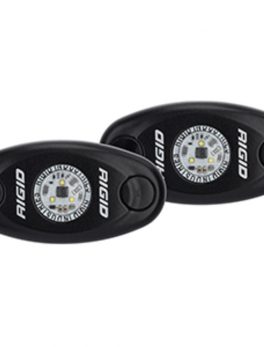 RIGID Industries A-Series Black Low Power LED Light Pair - Red