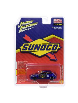 1998 Honda Civic Custom Dark Blue Sunoco Limited Edition to 3600 pieces Worldwide 1/64 Diecast Model Car by Johnny Lightning JLCP7193