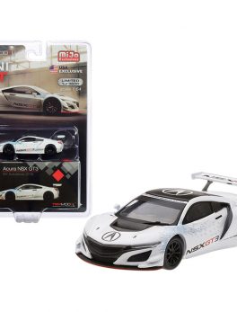 Acura NSX GT3 White New York Auto Show 2016 Limited Edition to 3600 pieces Worldwide 1/64 Diecast Model Car by True Scale Miniatures MGT00047