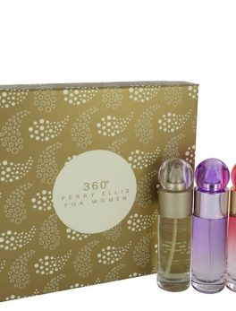Perry Ellis 360 By Perry Ellis Gift Set -- 1 Oz Perry Ellis 360 Edt Spray + 1 Oz Perry Ellis 360 Coral Edp Spray + 1 Oz Perry Ellis 360 Purple Edp Spray For Women