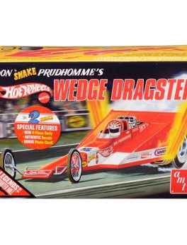 Skill 3 Model Kit Don Snake Prudhomme's Wedge Dragster Coca-Cola Hot Wheels Legends of the Quarter Mile 1/25 Scale Model by AMT AMT1049