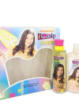 Icarly Click By Marmol and Son Gift Set -- 3.4 Oz Eau De Toilette Spray + 8 Oz Body Lotion For Women
