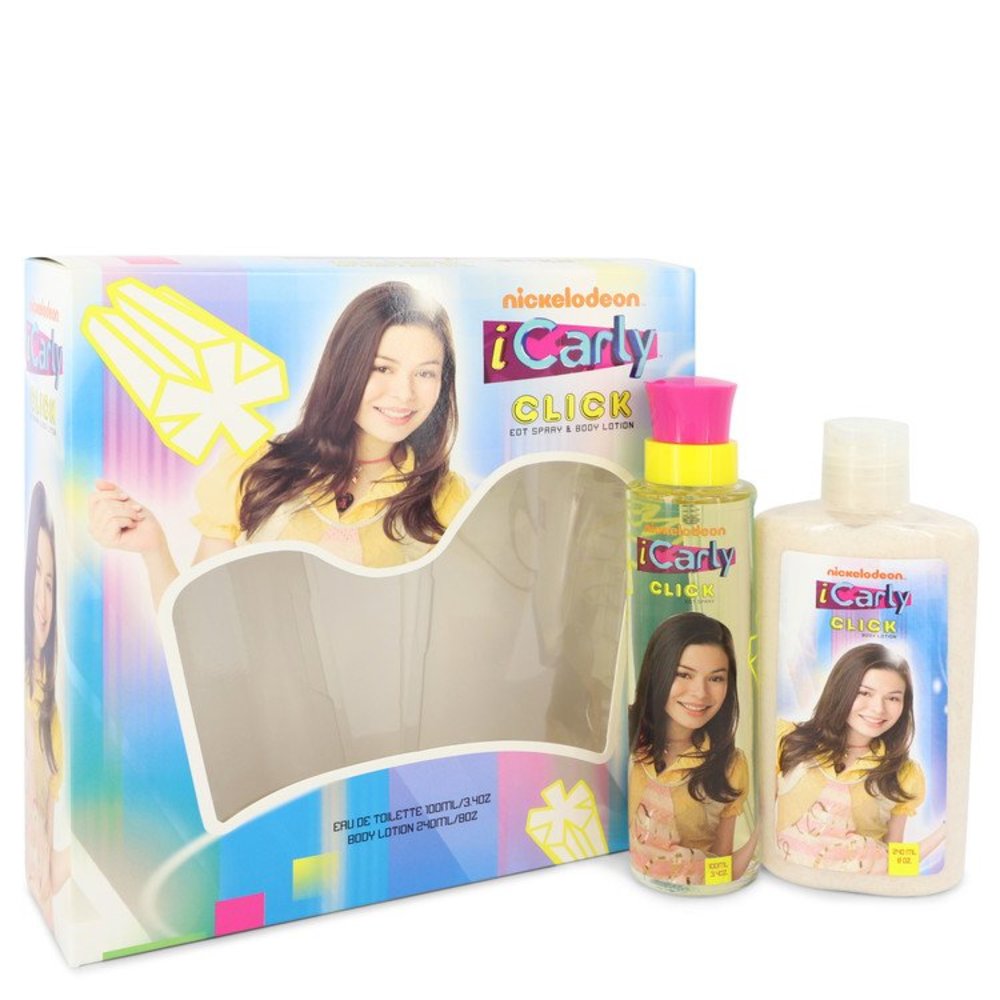 Icarly Click By Marmol and Son Gift Set -- 3.4 Oz Eau De Toilette Spray + 8 Oz Body Lotion For Women