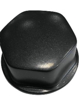 Schmitt and amp; Ongaro Faux Center Nut Black w/1/2" and amp; 5/8" M12 Base f/Cast Steering Wheels