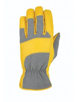 Heatwave Leather Glove Gray Tan Goatskin L
