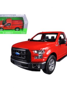 2015 Ford F-150 Regular Cab Pickup Truck Red 1/24-1/27 Diecast Model Car by Welly 24063r