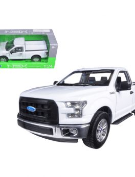 2015 Ford F-150 Regular Cab Pickup Truck White 1/24-1/27 Diecast Model Car by Welly 24063w