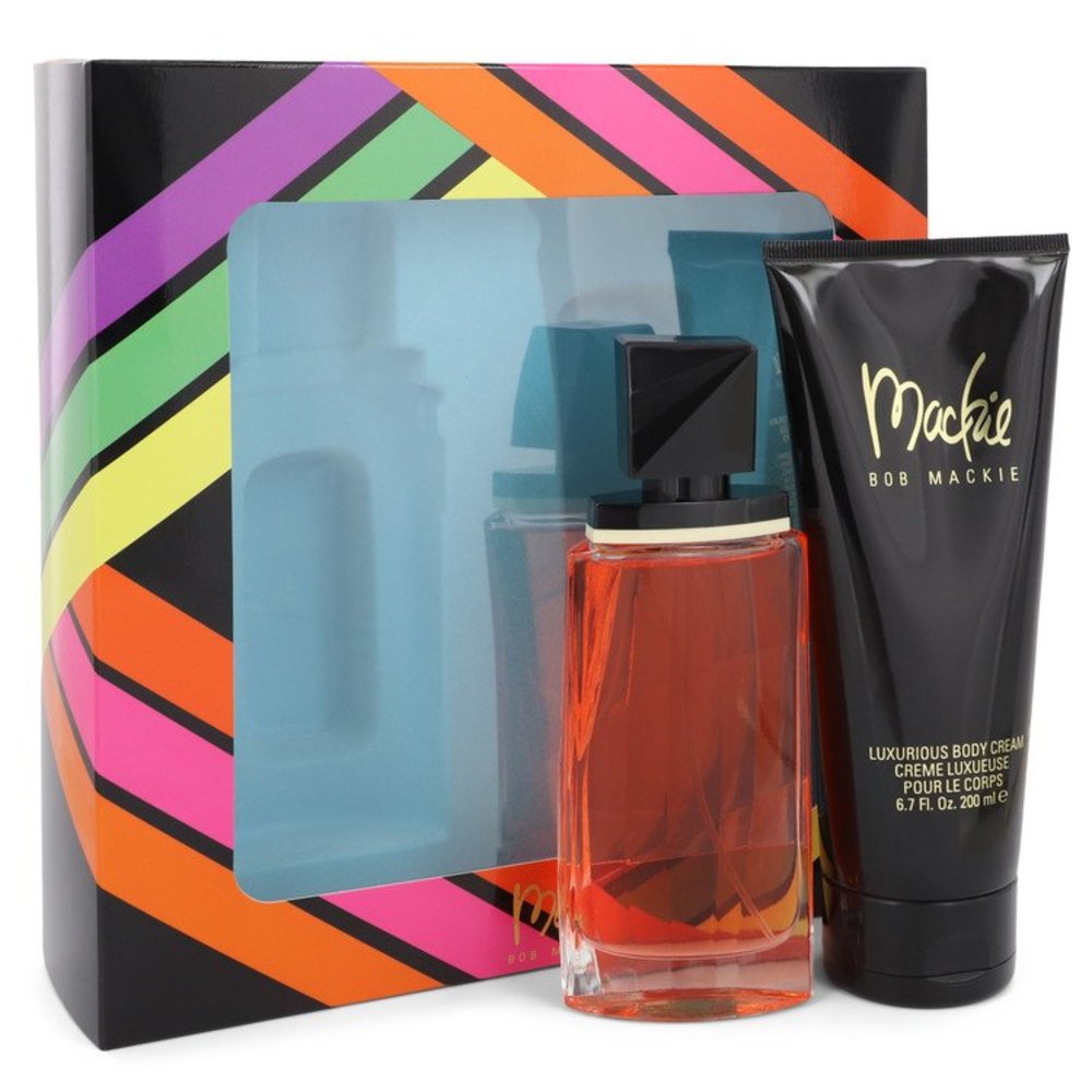 Mackie By Bob Mackie Gift Set -- 3.4 Oz Eau De Toilette Spray + 6.8 Oz Body Lotion For Women