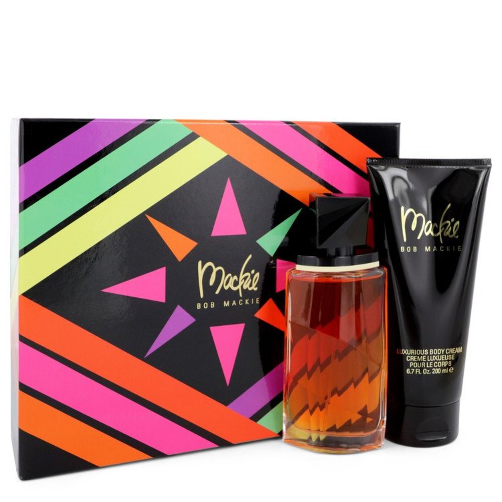 Mackie By Bob Mackie Gift Set -- 3.4 Oz Eau De Toilette Spray + 6.8 Oz Body Cream For Women