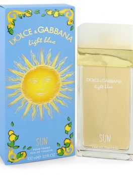 Light Blue Sun By Dolce and Gabbana Eau De Toilette Spray 3.4 Oz For Women