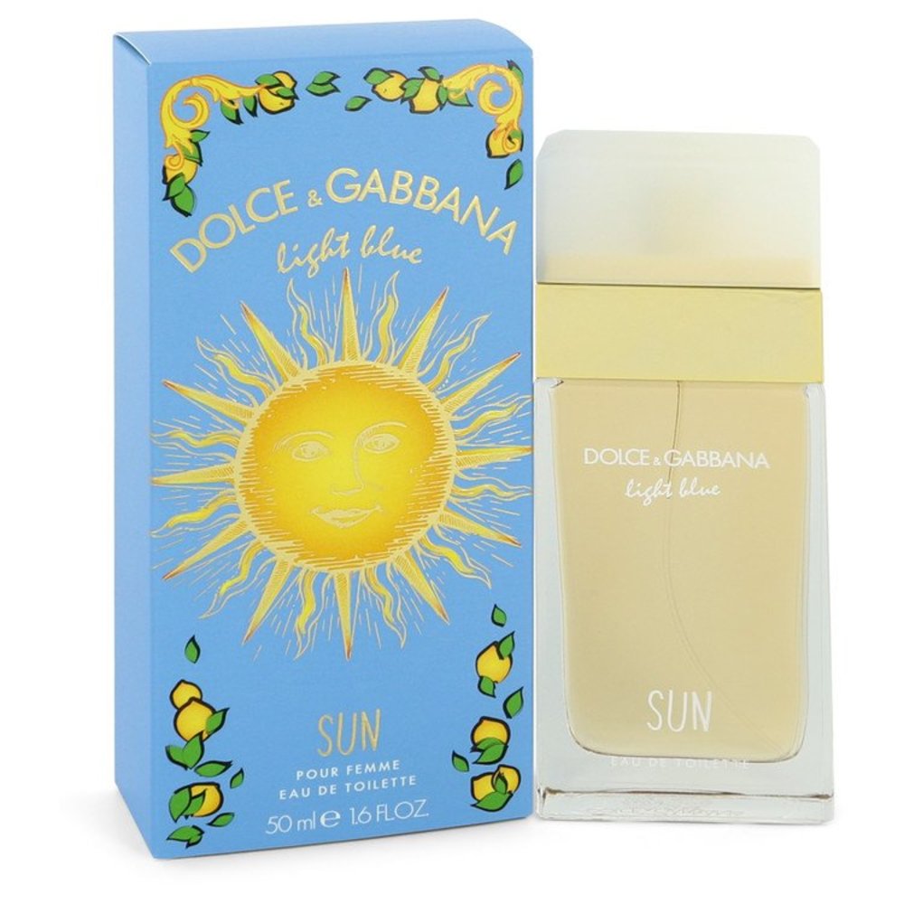 Light Blue Sun By Dolce and Gabbana Eau De Toilette Spray 1.7 Oz For Women