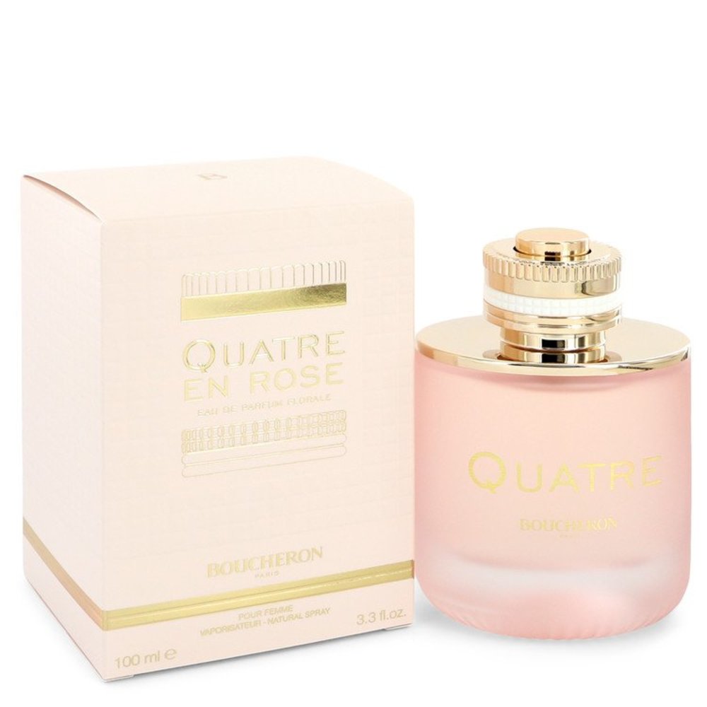 Quatre En Rose Florale By Boucheron Eau De Parfum Spray 3.3 Oz For Women