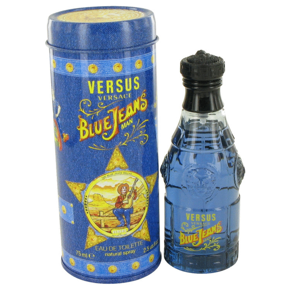 Blue Jeans By Versace Eau De Toilette Spray (new Packaging) 2.5 Oz For Men