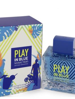 Play In Blue Seduction By Antonio Banderas Eau De Toilette Spray 3.4 Oz For Men