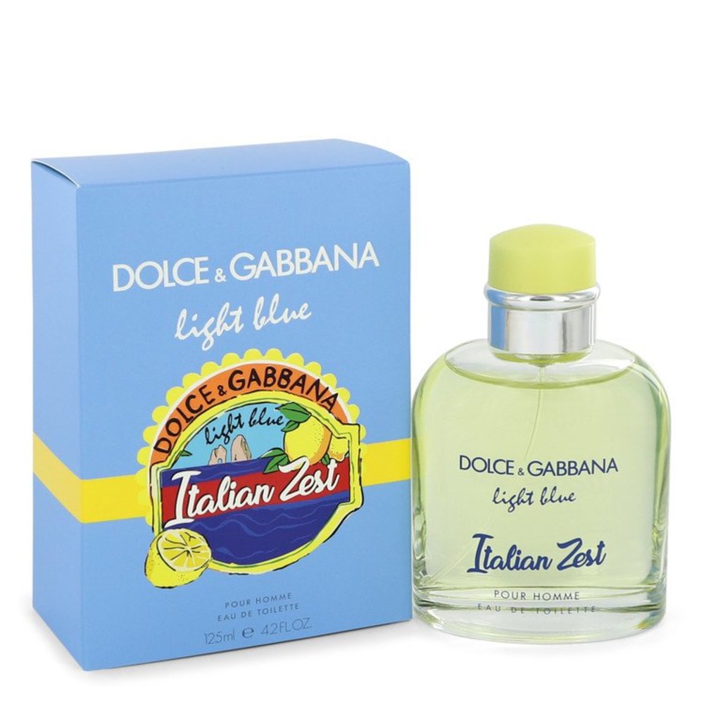 Light Blue Italian Zest By Dolce and Gabbana Eau De Toilette Spray 4.2 Oz For Men