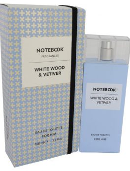 Notebook White Wood and Vetiver By Selectiva Spa Eau De Toilette Spray 3.4 Oz For Men